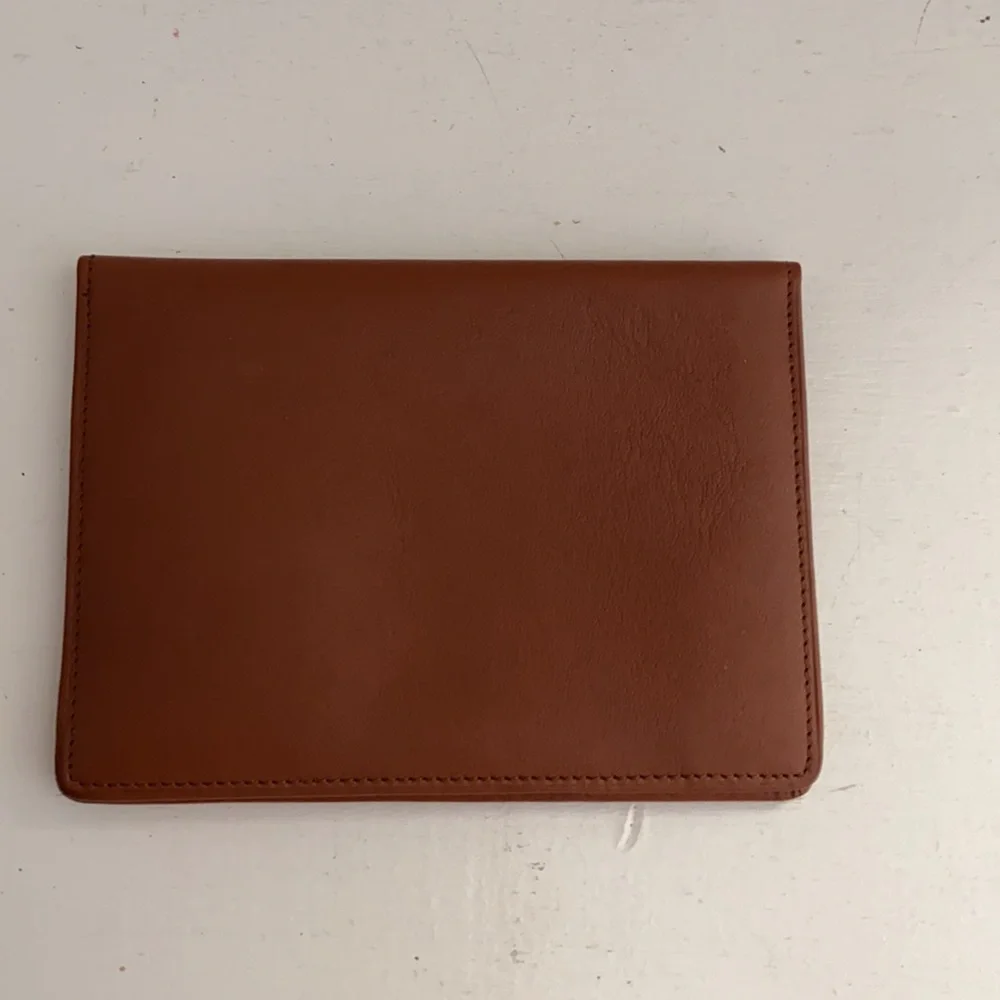 NEW LEEMAN Leather Double Viewing window for ID Card Wallet